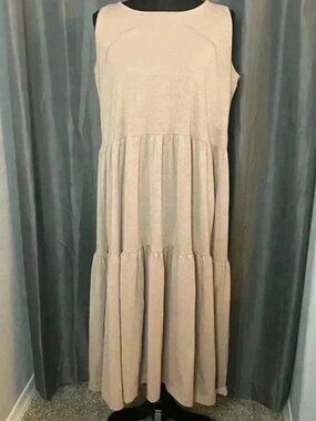 138. Xenana Tan Tank Dress, XL
